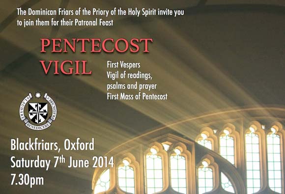 Invitation to the Pentecost Vigil 2014