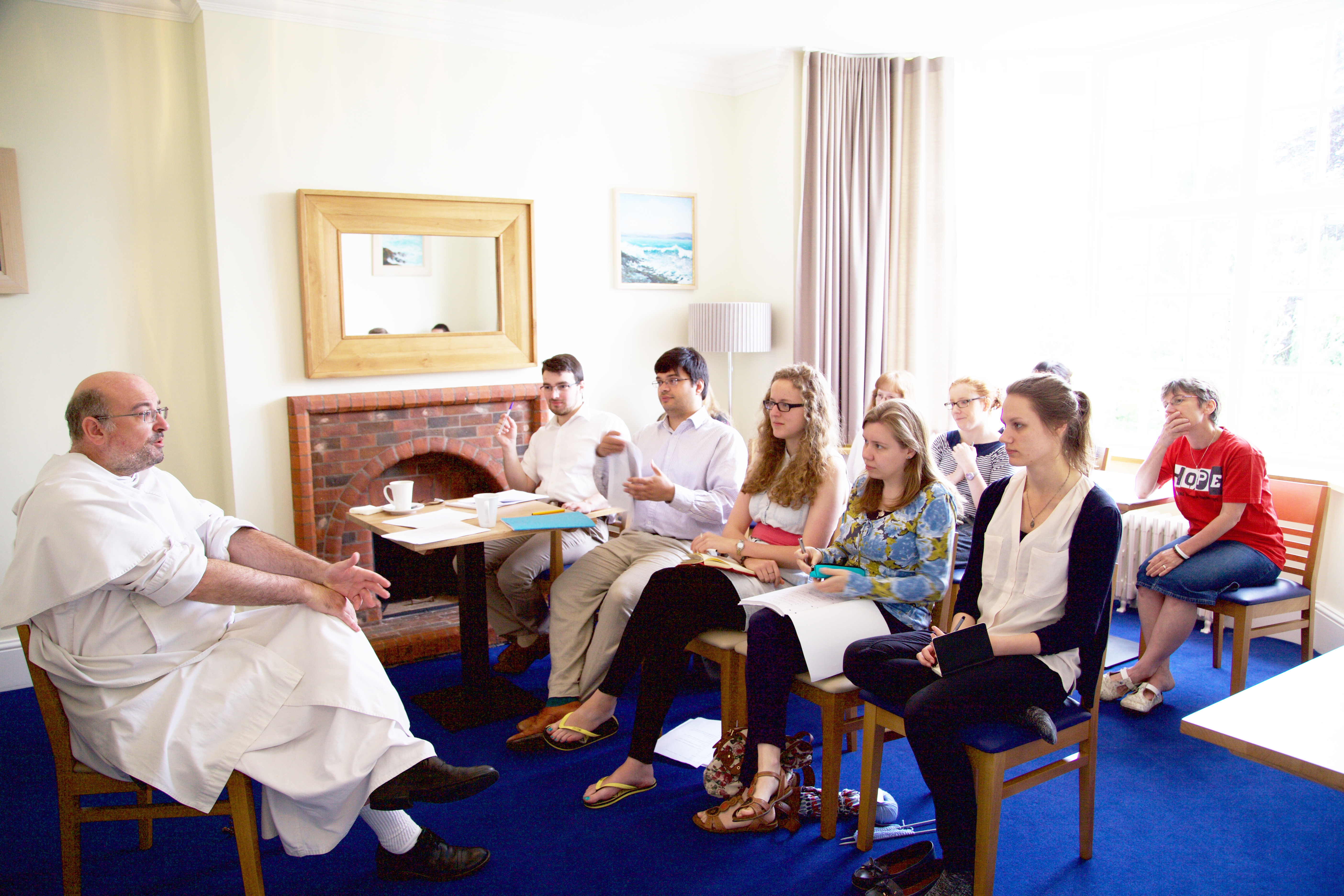 Simon Gaine teaching at the Summer School