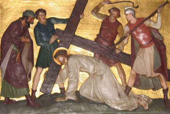 The Seventh Station: Jesus falls for the second time